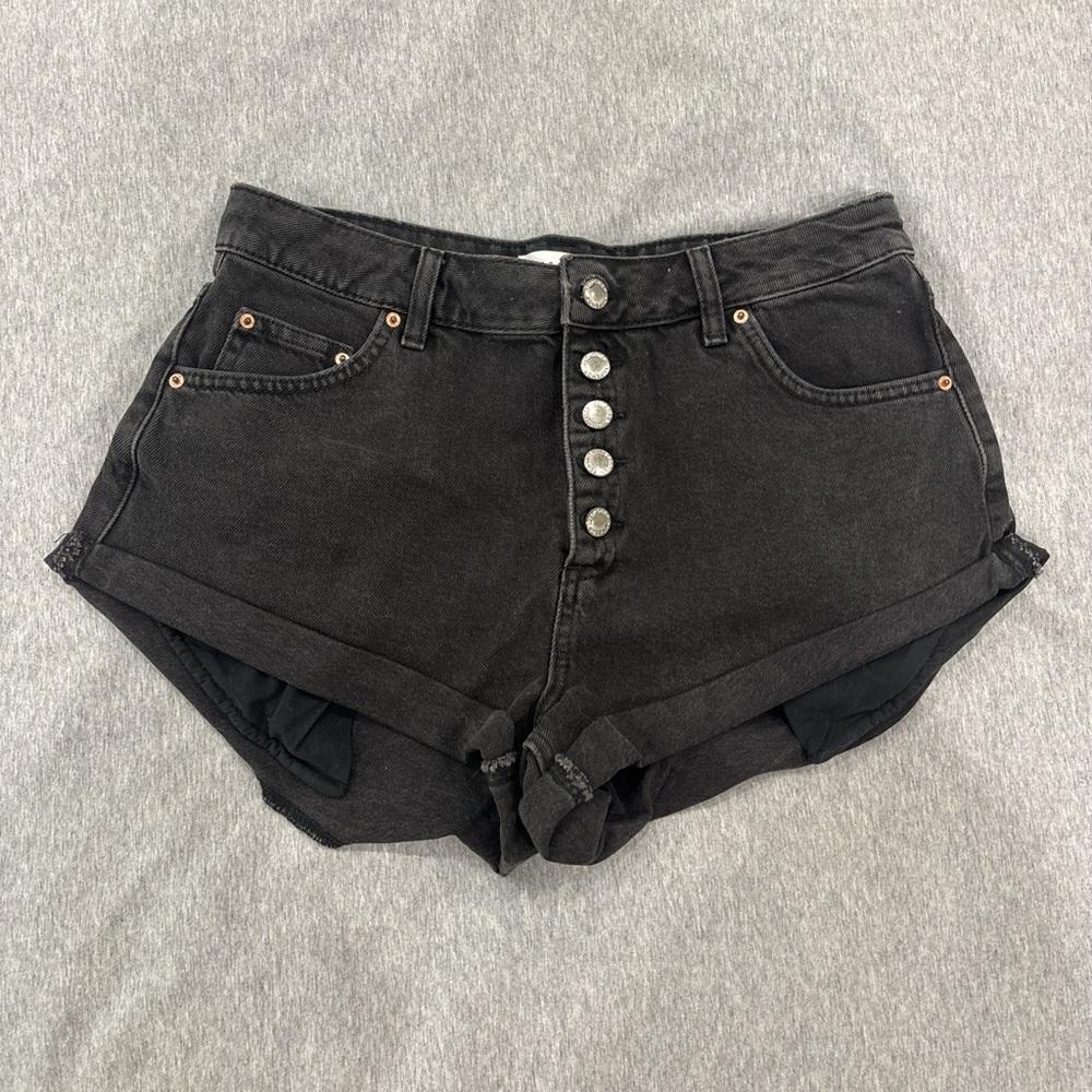 Women's Black Denim Shorts